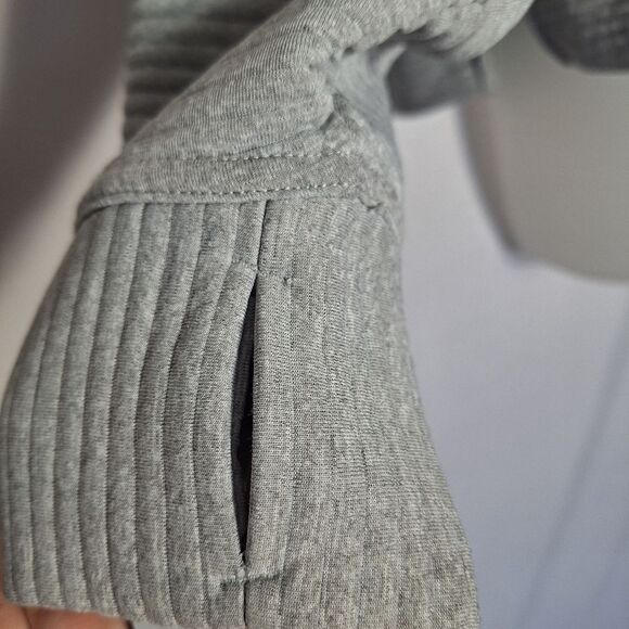 Danskin Womens Sweatshirt Oversized Gray Long Sleeve Ridged Cowl Neck Small P - Picture 5 of 10